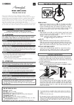 Предварительный просмотр 4 страницы Yamaha Atmosfeel Series Owner'S Manual