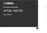 Yamaha ATS-1070 Owner'S Manual preview