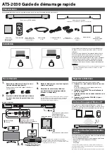 Preview for 2 page of Yamaha ATS-2030 Quick Start Manual