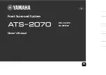 Предварительный просмотр 1 страницы Yamaha ATS-CU2070 Owner'S Manual