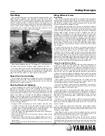 Preview for 16 page of Yamaha ATV Course Manual