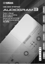 Предварительный просмотр 1 страницы Yamaha Audiogram3 Owner'S Manual