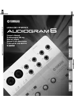 Предварительный просмотр 1 страницы Yamaha Audiogram6 Owner'S Manual