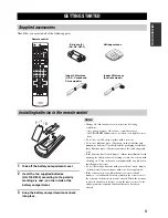 Preview for 7 page of Yamaha AV Receiver Owner'S Manual