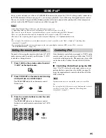 Preview for 99 page of Yamaha AV Receiver Owner'S Manual