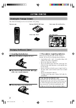 Предварительный просмотр 4 страницы Yamaha AV-S70 Owner'S Manual