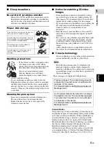Preview for 9 page of Yamaha Aventage BD-A1040 Owner'S Manual