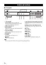 Preview for 11 page of Yamaha AVENTAGE BD-A1060 Owner'S Manual