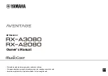 Preview for 1 page of Yamaha Aventage RX-A1080 Owner'S Manual