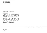 Yamaha AVENTAGE RX-A2050 Owner'S Manual preview