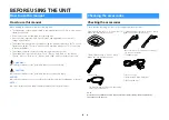 Предварительный просмотр 8 страницы Yamaha AVENTAGE RXA880BL Owner'S Manual