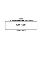 Yamaha AVX-1 User Manual предпросмотр