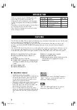 Preview for 4 page of Yamaha AVX-S80 Owner'S Manual