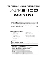 Предварительный просмотр 108 страницы Yamaha AW2400 Service Manual