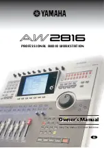 Preview for 1 page of Yamaha AW2816 Owner'S Manual
