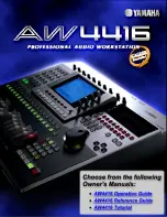 Yamaha AW4416 Operation Manual preview