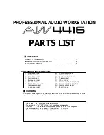 Preview for 17 page of Yamaha AW4416 Service Manual