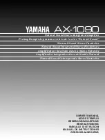 Yamaha AX-1090 Owner'S Manual предпросмотр