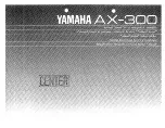 Yamaha AX-300 Owner'S Manual предпросмотр