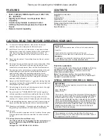 Предварительный просмотр 3 страницы Yamaha AX-380 Owner'S Manual