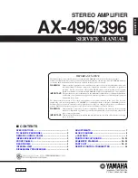 Yamaha AX-396 Service Manual предпросмотр