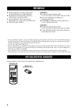 Предварительный просмотр 42 страницы Yamaha AX-397 Owner'S Manual