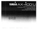 Yamaha AX-400 Owner'S Manual предпросмотр