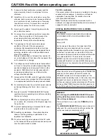 Предварительный просмотр 4 страницы Yamaha AX-496/396 Owner'S Manual