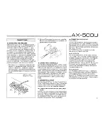 Предварительный просмотр 5 страницы Yamaha AX-500U Owner'S Manual