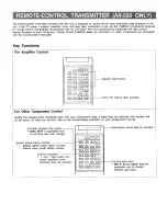 Предварительный просмотр 9 страницы Yamaha AX-550RS Owner'S Manual