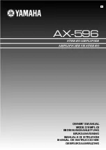 Yamaha AX-596 Owner'S Manual предпросмотр