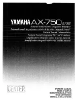 Yamaha AX-750 Owner'S Manual предпросмотр