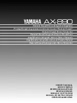 Yamaha AX-890 Owner'S Manual предпросмотр