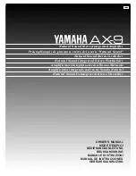 Preview for 1 page of Yamaha AX-9 Owner'S Manual