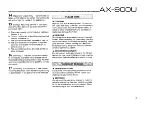 Preview for 3 page of Yamaha AX-900 Owner'S Manual