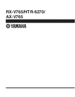 Предварительный просмотр 156 страницы Yamaha AX-V765 Service Manual