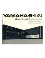Yamaha B-I Owner'S Manual предпросмотр