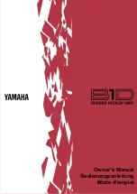 Предварительный просмотр 1 страницы Yamaha B1D Owner'S Manual