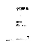 Preview for 1 page of Yamaha B90X Owner'S Manual