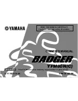 Yamaha BADGER Owner'S Manual preview
