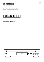 Preview for 1 page of Yamaha BD-A1000 Owner'S Manual