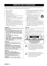 Preview for 2 page of Yamaha BD-A1000 Owner'S Manual