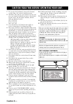 Preview for 4 page of Yamaha BD-A1000 Owner'S Manual