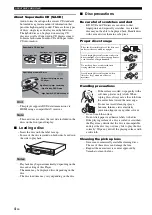 Preview for 8 page of Yamaha BD-A1000 Owner'S Manual