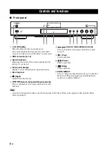 Предварительный просмотр 10 страницы Yamaha BD-A1020 Owner'S Manual