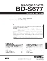 Preview for 1 page of Yamaha BD-S677 Service Manual