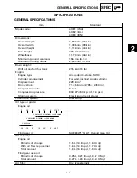 Preview for 25 page of Yamaha BEARTRACKER YFM250XC Service Manual