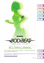 Yamaha BF-1 - BODiBEAT Music Player/Heart Rate Monitor Owner'S Manual preview
