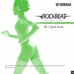 Yamaha BF-1 - BODiBEAT Music Player/Heart Rate... Quick Manual preview