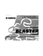 Yamaha BLASTER Owner'S Manual preview